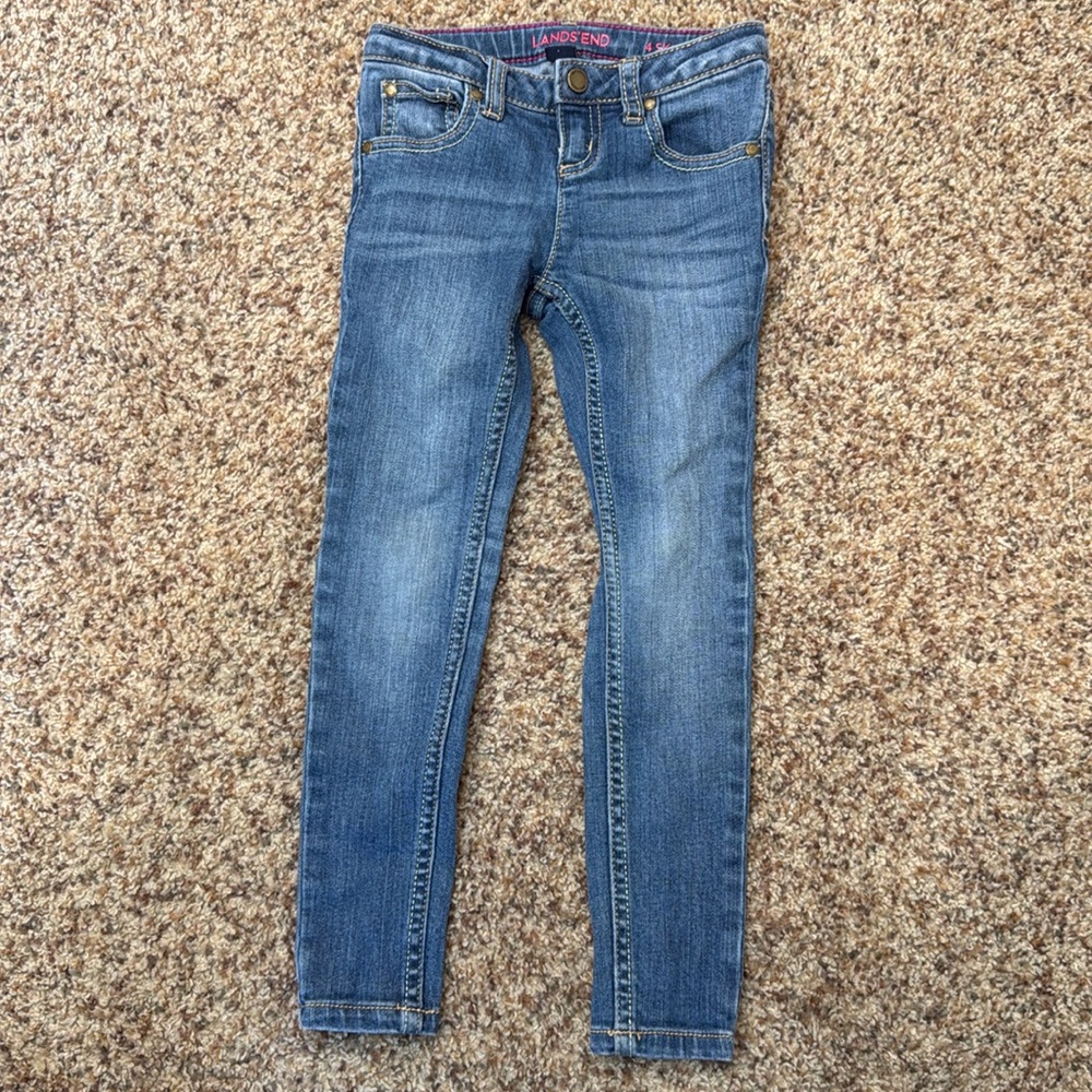 Lands End Skinny Jeans 4Y